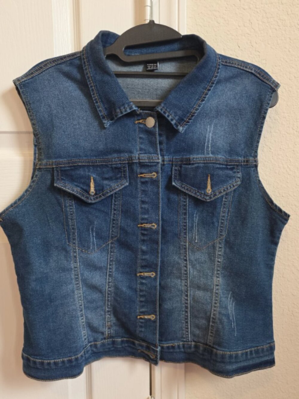 Shein XL Denim Vest Cropped